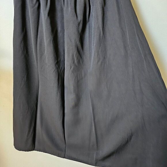 EUC VINTAGE ST. JULIAN WOMAN BLACK RAYON BUTTON DOWN MAXI SKIRT SIZE 16/ L-XL - Picture 10 of 12